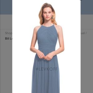 Levkoff Slate Color Long Dress
